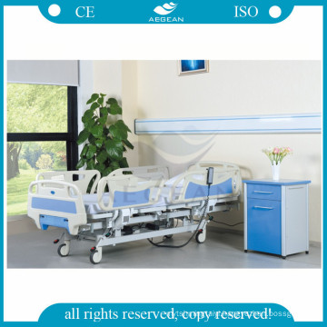 AG-BY005 hospital adjustable patient 4-part steel headboards electric nursing care 4 motor bed